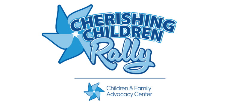 Cherishing Children Rally logo for the Children & Family Advocacy Center